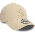 lippikset-kaareva-beige-saadettava-nauha-9twenty-league-essential-new-york-yankees-mlb-new-era