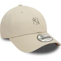 lippikset-kaareva-beige-saadettava-nauha-9forty-metallic-pin-new-york-yankees-mlb-new-era