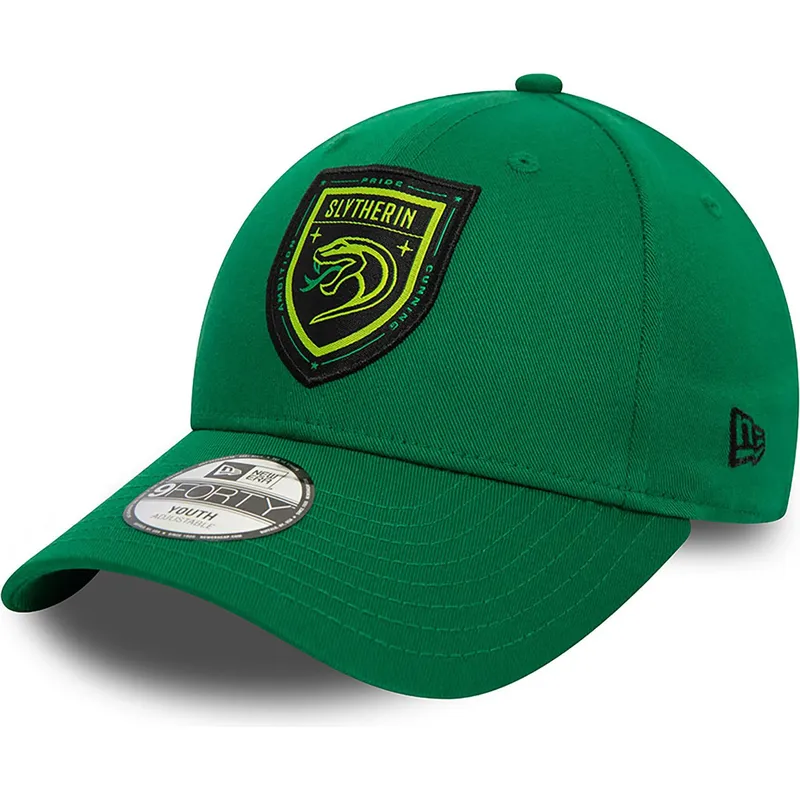 lippikset-kaareva-vihrea-snapback-lapsille-9forty-slytherin-harry-potter-new-era