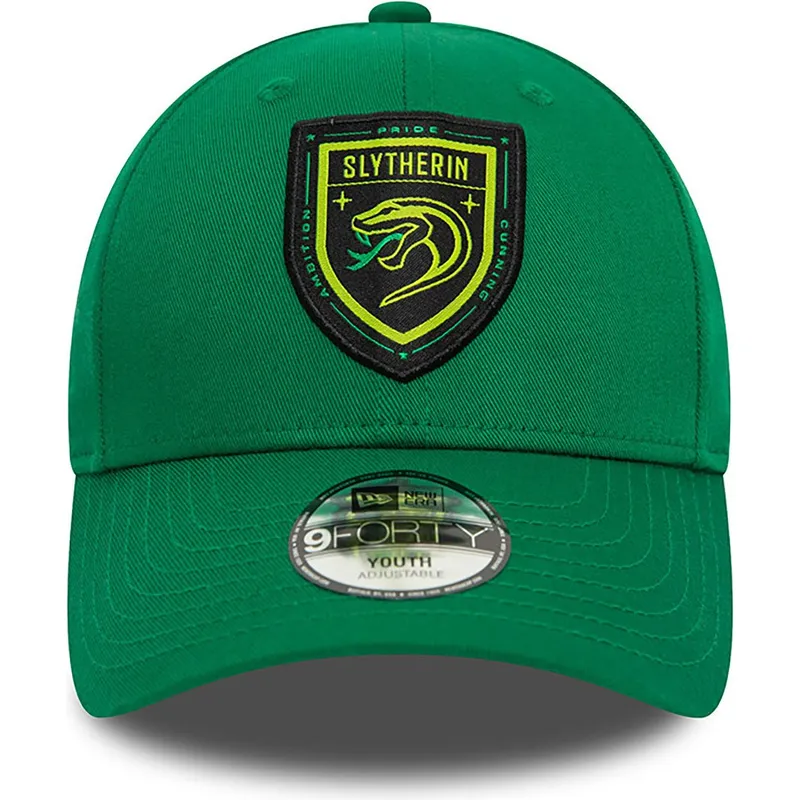 lippikset-kaareva-vihrea-snapback-lapsille-9forty-slytherin-harry-potter-new-era