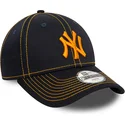lippikset-kaareva-laivastonsininen-saadettava-nauha-lapsille-9forty-stitch-new-york-yankees-mlb-new-era
