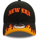 lippikset-kaareva-musta-saadettava-nauha-9twenty-race-flame-new-era
