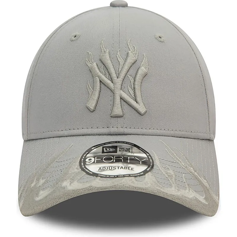 lippikset-kaareva-harmaa-saadettava-nauha-9forty-flame-new-york-yankees-mlb-new-era