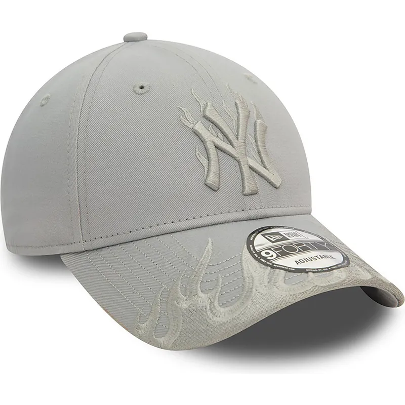 lippikset-kaareva-harmaa-saadettava-nauha-9forty-flame-new-york-yankees-mlb-new-era