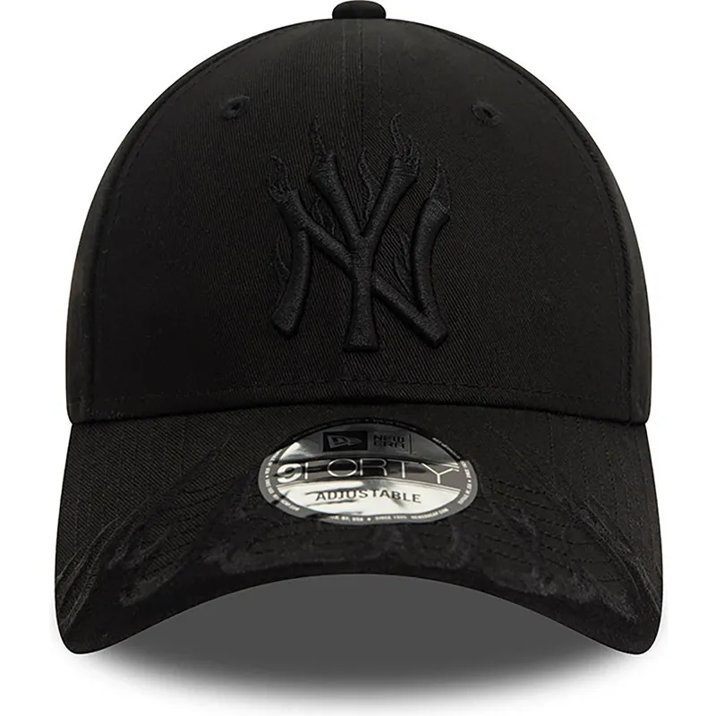 lippikset-kaareva-musta-saadettava-nauha-9forty-flame-new-york-yankees-mlb-new-era