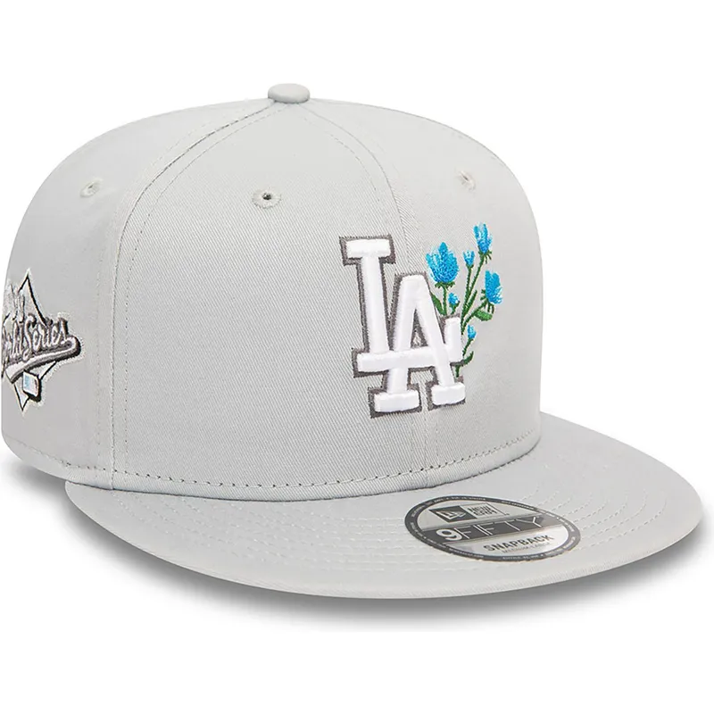 lippikset-littea-harmaa-snapback-9fifty-seasonal-flower-los-angeles-dodgers-mlb-new-era