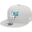 lippikset-littea-harmaa-snapback-9fifty-seasonal-flower-los-angeles-dodgers-mlb-new-era
