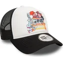 lippikset-kaareva-rekka-musta-snapback-bugs-bunny-and-his-friends-a-frame-looney-tunes-new-era