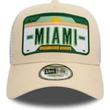 lippikset-kaareva-rekka-beige-snapback-a-frame-license-plate-miami-ciudades-y-playas-new-era