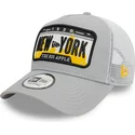 lippikset-kaareva-rekka-harmaa-snapback-a-frame-license-plate-new-york-ciudades-y-playas-new-era