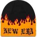 lakit-musta-skull-knit-flame-new-era