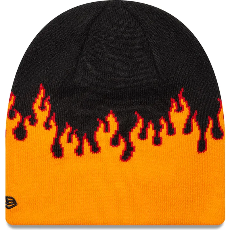 lakit-musta-skull-knit-flame-new-era lakit-musta-skull-knit-flame-new-era