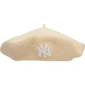 baretit-beige-wool-beret-new-york-yankees-mlb-new-era