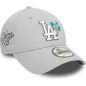 lippikset-kaareva-harmaa-saadettava-nauha-9forty-flower-icon-los-angeles-dodgers-mlb-new-era