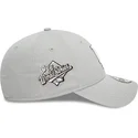 lippikset-kaareva-harmaa-saadettava-nauha-9forty-flower-icon-los-angeles-dodgers-mlb-new-era