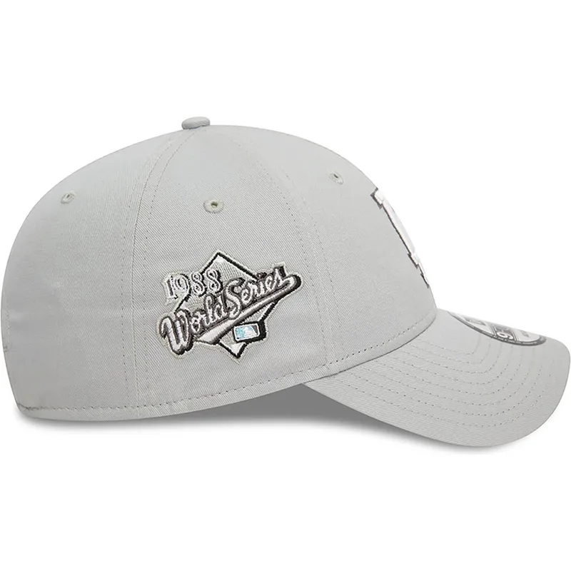 lippikset-kaareva-harmaa-saadettava-nauha-9forty-flower-icon-los-angeles-dodgers-mlb-new-era