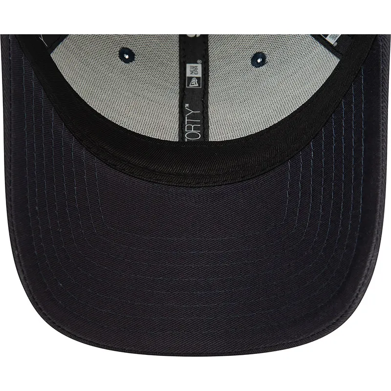 lippikset-kaareva-laivastonsininen-saadettava-nauha-rosa-9forty-flower-icon-new-york-yankees-mlb-new-era