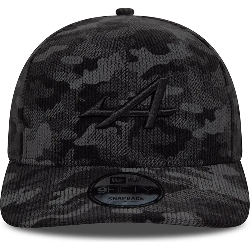 lippikset-kaareva-musta-snapback-9fifty-camo-cord-alpine-f1-team-formula-1-new-era