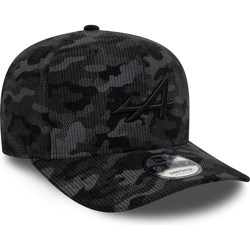 lippikset-kaareva-musta-snapback-9fifty-camo-cord-alpine-f1-team-formula-1-new-era