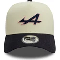 lippikset-kaareva-sininen-snapback-e-frame-chain-stitch-alpine-f1-team-formula-1-new-era