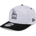 lippikset-kaareva-valkoinen-snapback-golfer-chrome-los-angeles-dodgers-mlb-new-era