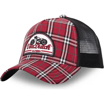 Lippikset kaareva rekka punainen snapback Von Dutch