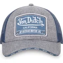 lippikset-kaareva-rekka-harmaa-snapback-mixgrey01-von-dutch