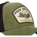 lippikset-kaareva-rekka-vihrea-snapback-kak-von-dutch