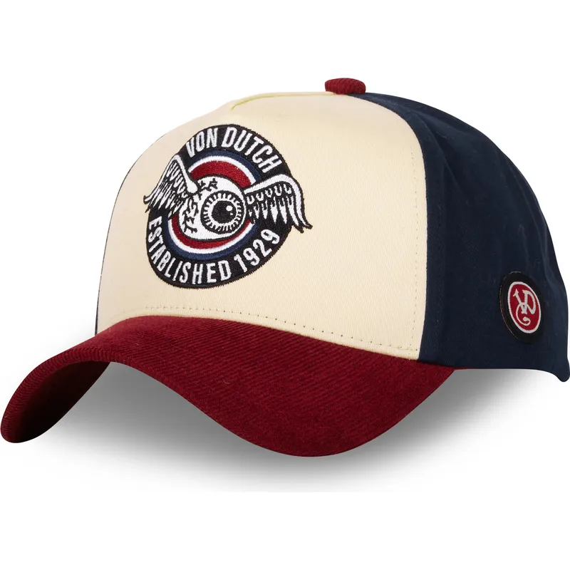 lippikset-kaareva-monivarinen-snapback-vint02-von-dutch