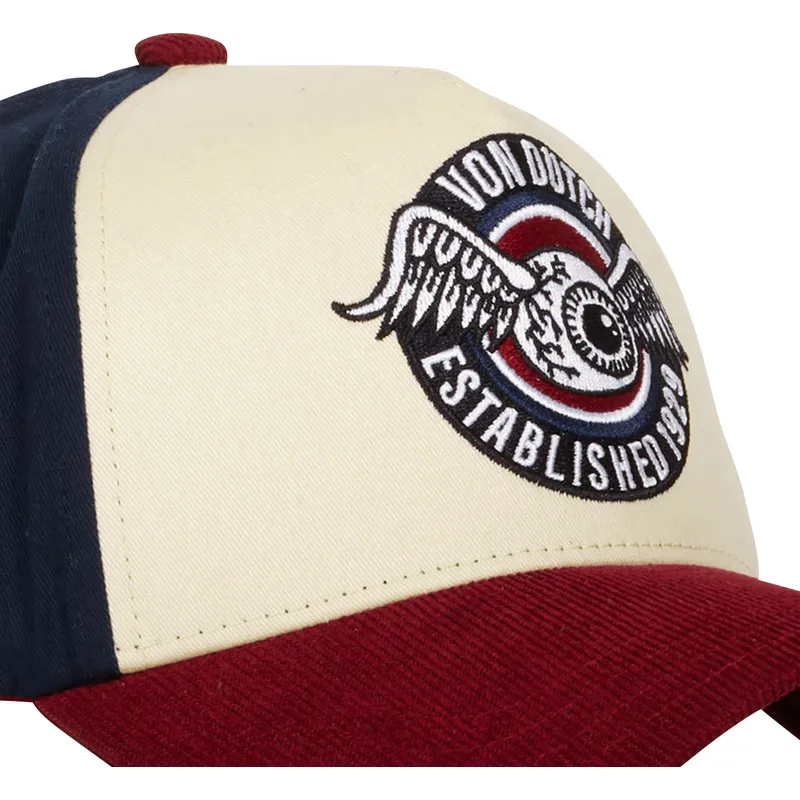 lippikset-kaareva-monivarinen-snapback-vint02-von-dutch