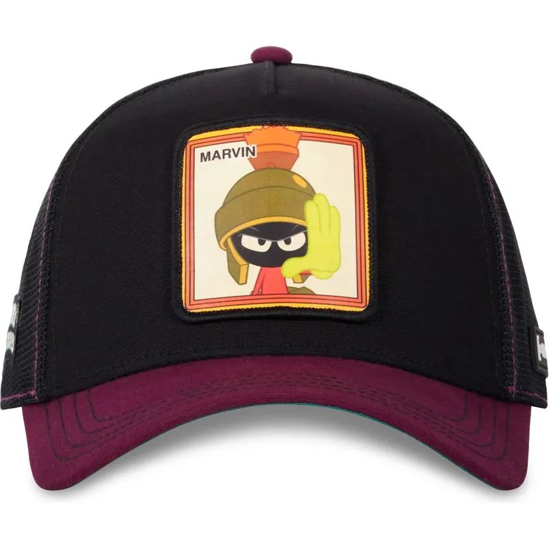 lippikset-kaareva-rekka-musta-snapback-loo10-vmar-marvin-marsilainen-looney-tunes-capslab
