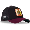 lippikset-kaareva-rekka-musta-snapback-loo10-vmar-marvin-marsilainen-looney-tunes-capslab