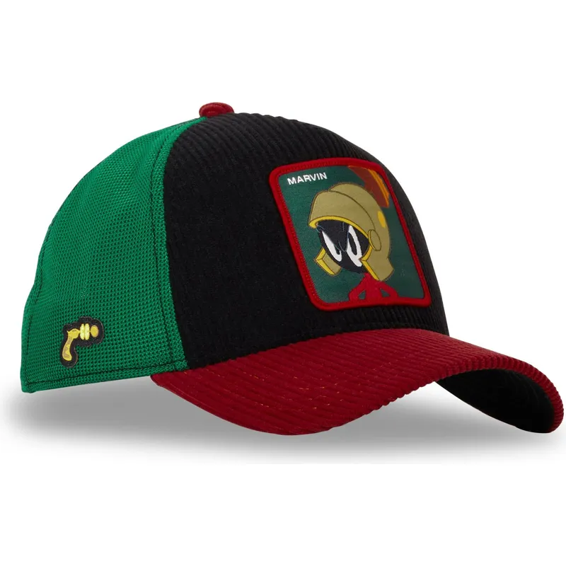 lippikset-kaareva-rekka-monivarinen-snapback-loo10-mar-marvin-marsilainen-looney-tunes-capslab