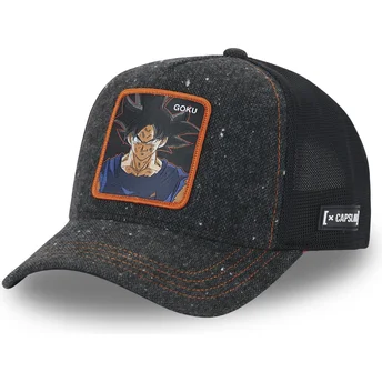Lippikset kaareva rekka musta snapback Ultra Instinct DBS5 SIG Son Goku Dragon Ball Capslab