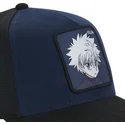 lippikset-kaareva-rekka-laivastonsininen-snapback-hu5-killua-zoldyck-hunter-x-hunter-capslab