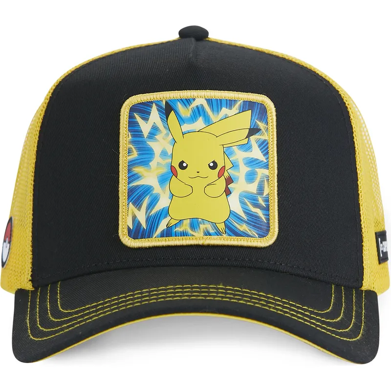 lippikset-kaareva-rekka-musta-snapback-pmk5-thu-pikachu-pokemon-capslab lippikset-kaareva-rekka-musta-snapback-pmk5-thu-pikachu-pokemon-capslab