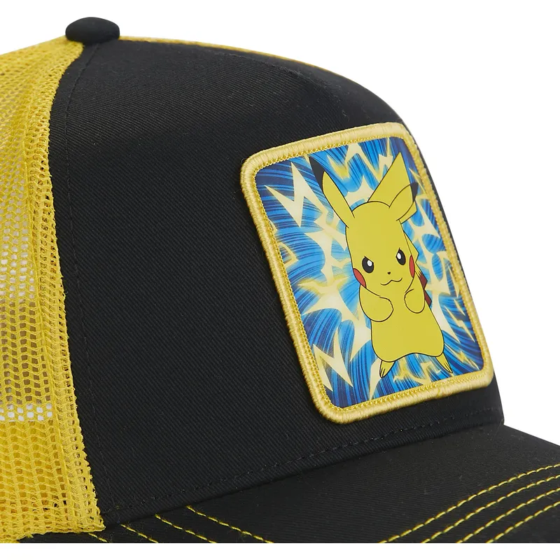 lippikset-kaareva-rekka-musta-snapback-pmk5-thu-pikachu-pokemon-capslab lippikset-kaareva-rekka-musta-snapback-pmk5-thu-pikachu-pokemon-capslab