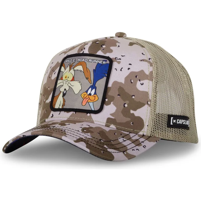 lippikset-kaareva-rekka-maastokuvio-snapback-loo10-bbc-kojotti-ja-maantiekiitaja-looney-tunes-capslab