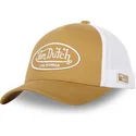 von-dutch-lof-b18-brown-and-white-adjustable-trucker-hat