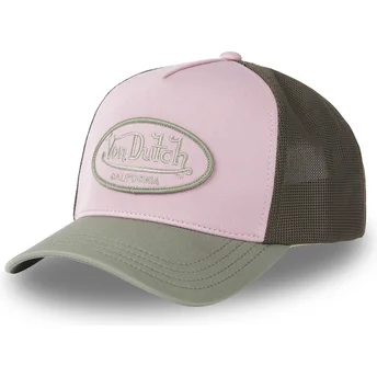 Lippikset kaareva rekka monivärinen snapback rosa KAPI Von Dutch