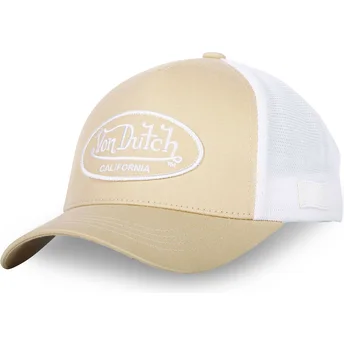 Lippikset kaareva rekka beige säädettävä nauha LOF B14 Von Dutch