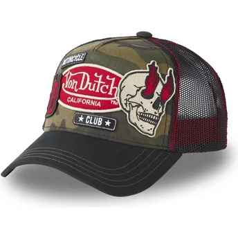 Cap kaareva camouflage snapback Von Dutch