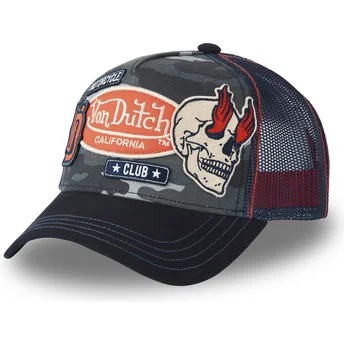 Cap kaareva camouflage snapback Von Dutch
