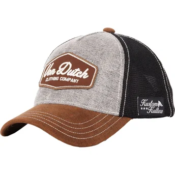 Lippikset kaareva rekka ruskea snapback 01 Von Dutch