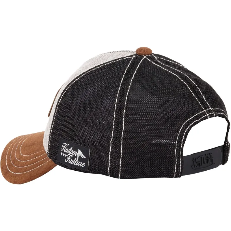 lippikset-kaareva-rekka-ruskea-snapback-01-von-dutch