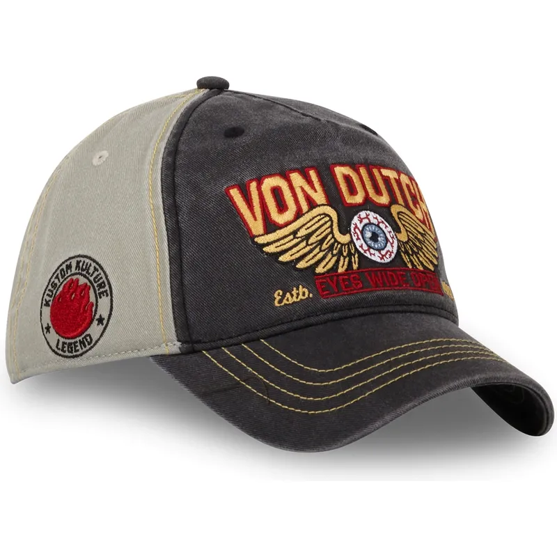 lippikset-kaareva-harmaa-saadettava-nauha-eye-cb-von-dutch