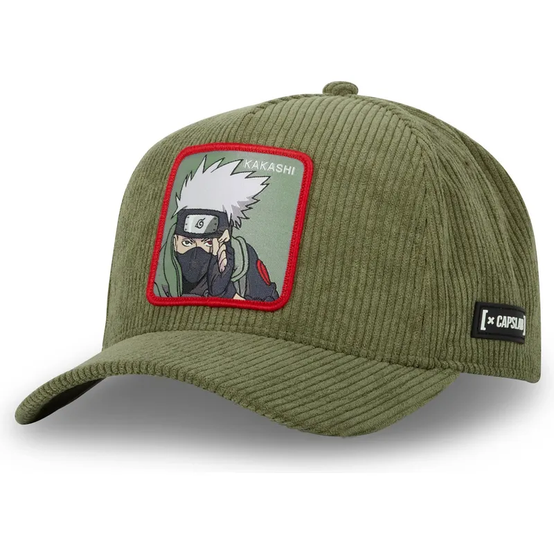 lippikset-kaareva-vihrea-snapback-ns3-cor-kakashi-hatake-naruto-capslab