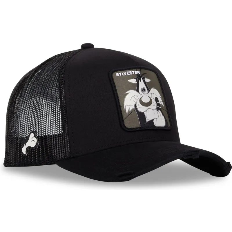 lippikset-kaareva-rekka-musta-snapback-loo10-syl-silvesteri-looney-tunes-capslab