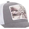 lippikset-kaareva-rekka-harmaa-snapback-loo9-bug-vaiski-vull-looney-tunes-capslab