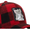 cap-kaareva-red-snapback-tom-looney-tunes-capslab